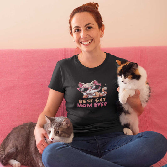 Best Cat Mom Ever Oversized T-Shirt