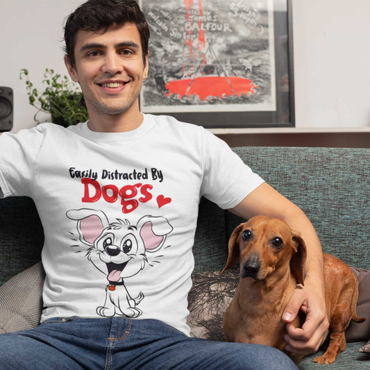 Easily Distracted by Dogs Oversized T-Shirt