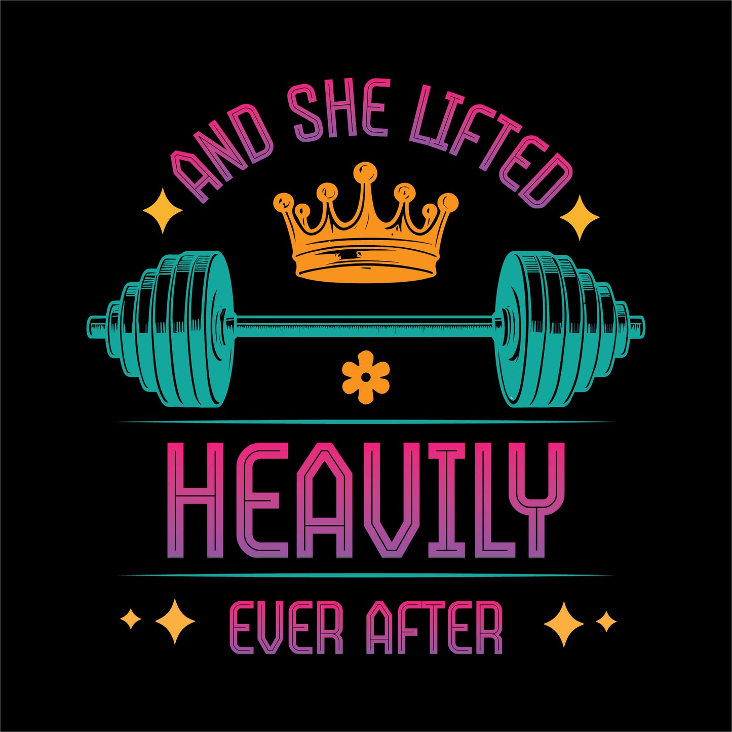 And She Lifted Heavily Ever After Oversized T-Shirt