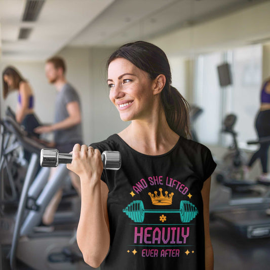 And She Lifted Heavily Ever After Oversized T-Shirt