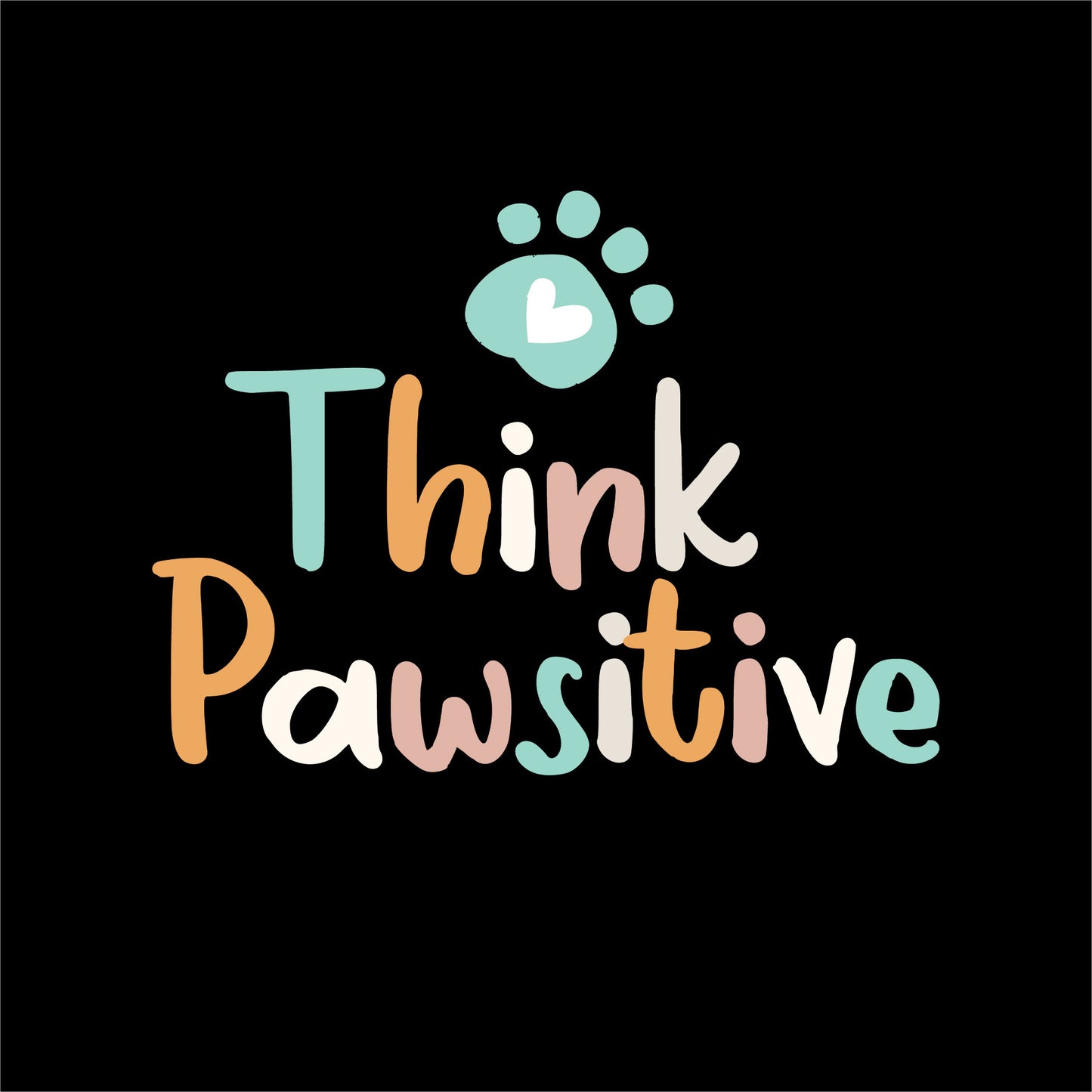 Think Pawsitive Oversized T-Shirt