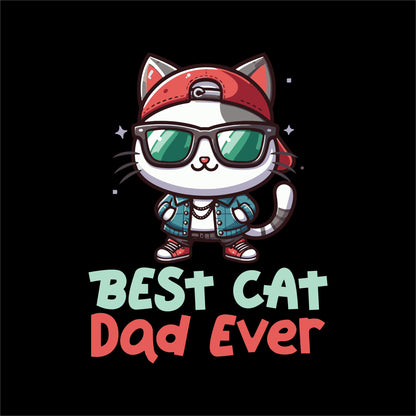 Best Cat Dad Ever Oversized T-Shirt