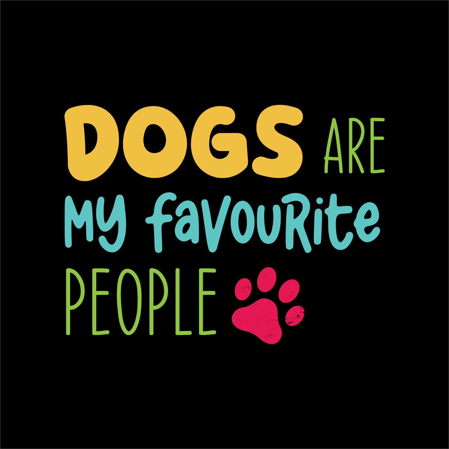 Dogs are my Favourite People Oversized T-Shirt