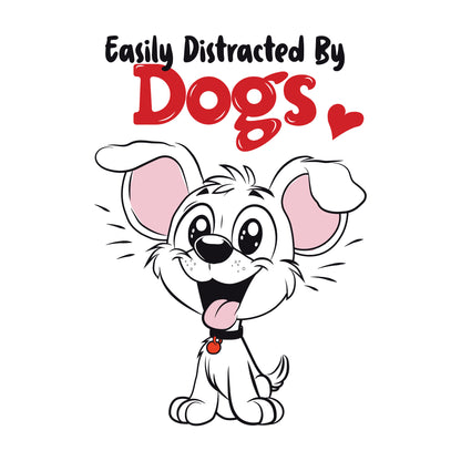 Easily Distracted by Dogs Oversized T-Shirt